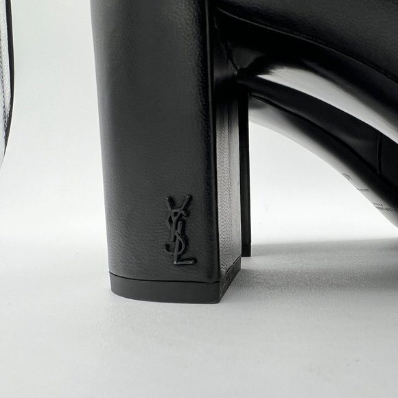 Saint Laurent YSL Lou Leather Ankle Boots Sz 40, Retail $1,190 New Without Box - Picture 2 of 13